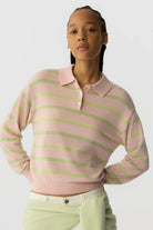 COLLEGIATE STRIPE POLO - Sweaters - Sassanova