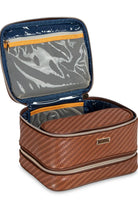 ROSEWOOD COGNAC JENNY TRAIN CASE - sassanova