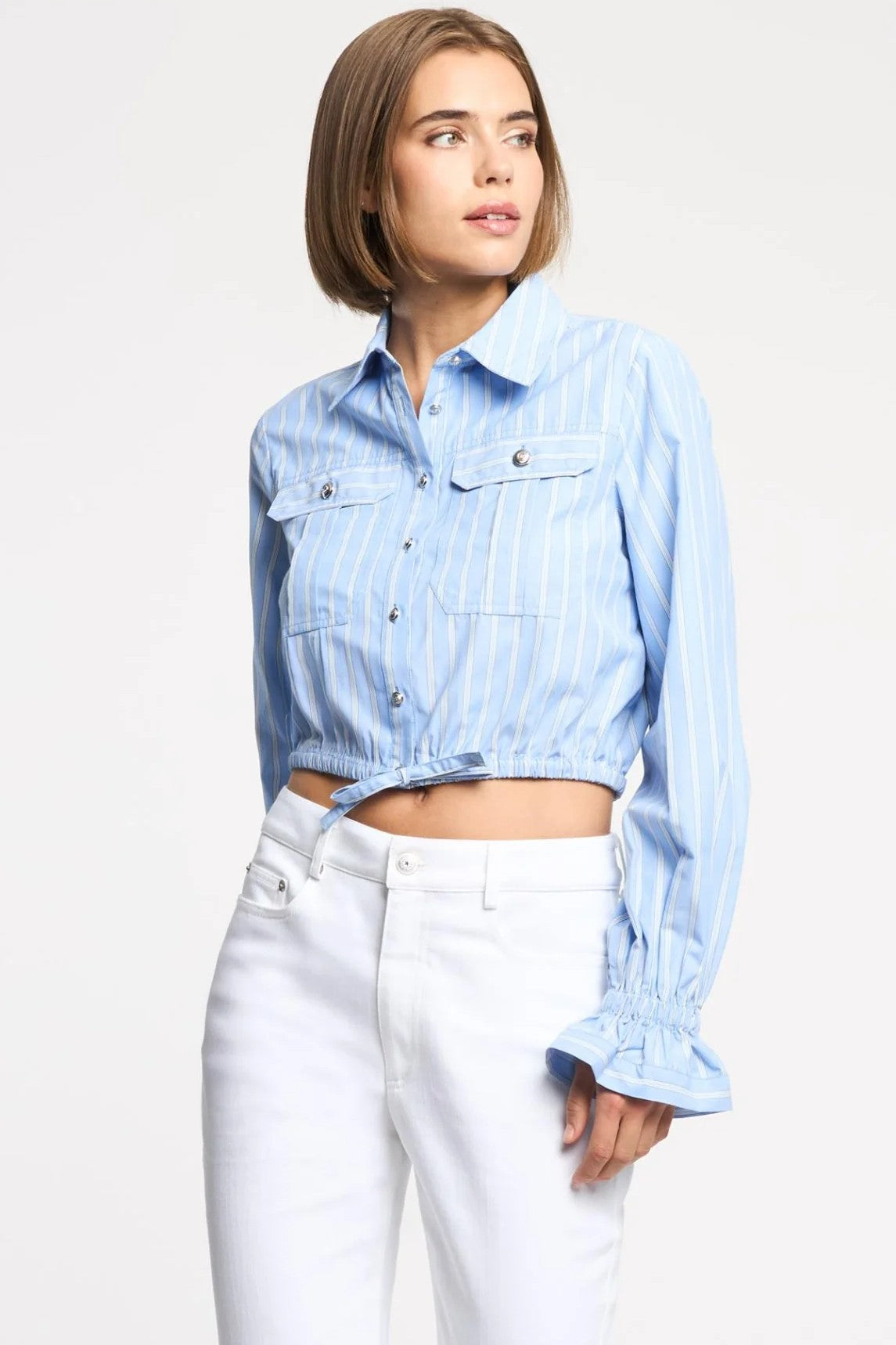 LILI STRIPE PREZLEY TOP - Blouses - Sassanova