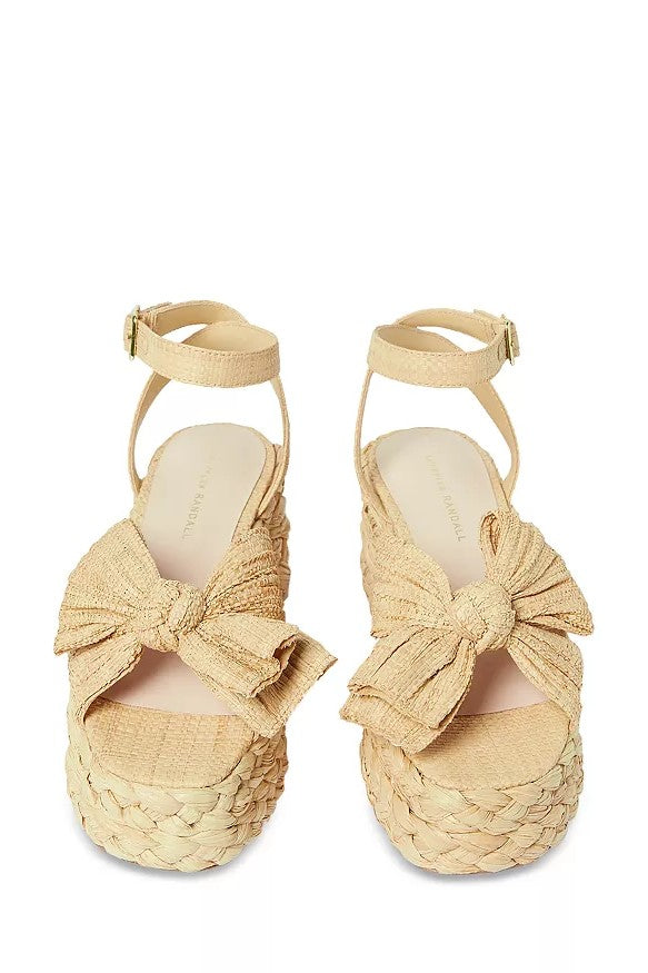 GABY PLEATED BOW ESPADRILLE