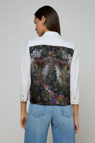 FAWN SCARF BACK 3/4 SLEEVE BLOUSE - Blouses - Sassanova