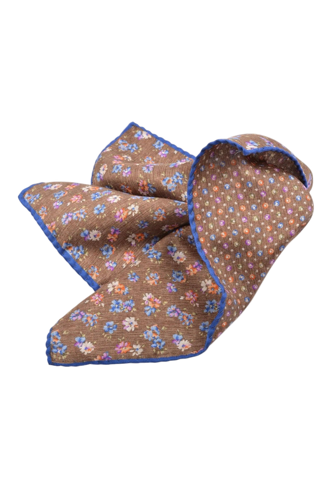 FLORAL REVERSIBLE POCKET SQUARE BLUE OS
novaman