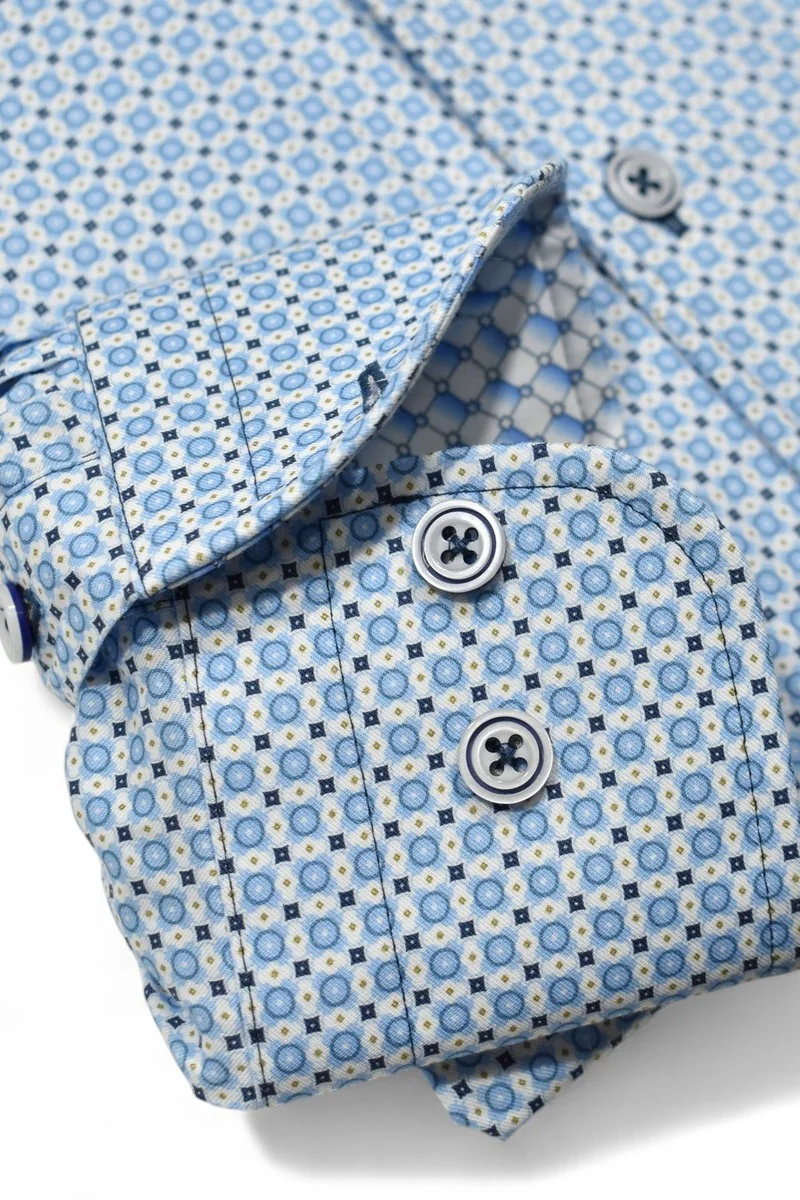 CIRCLE MEDALLION DRESS SHIRT - Long Sleeved Shirts - Novaman