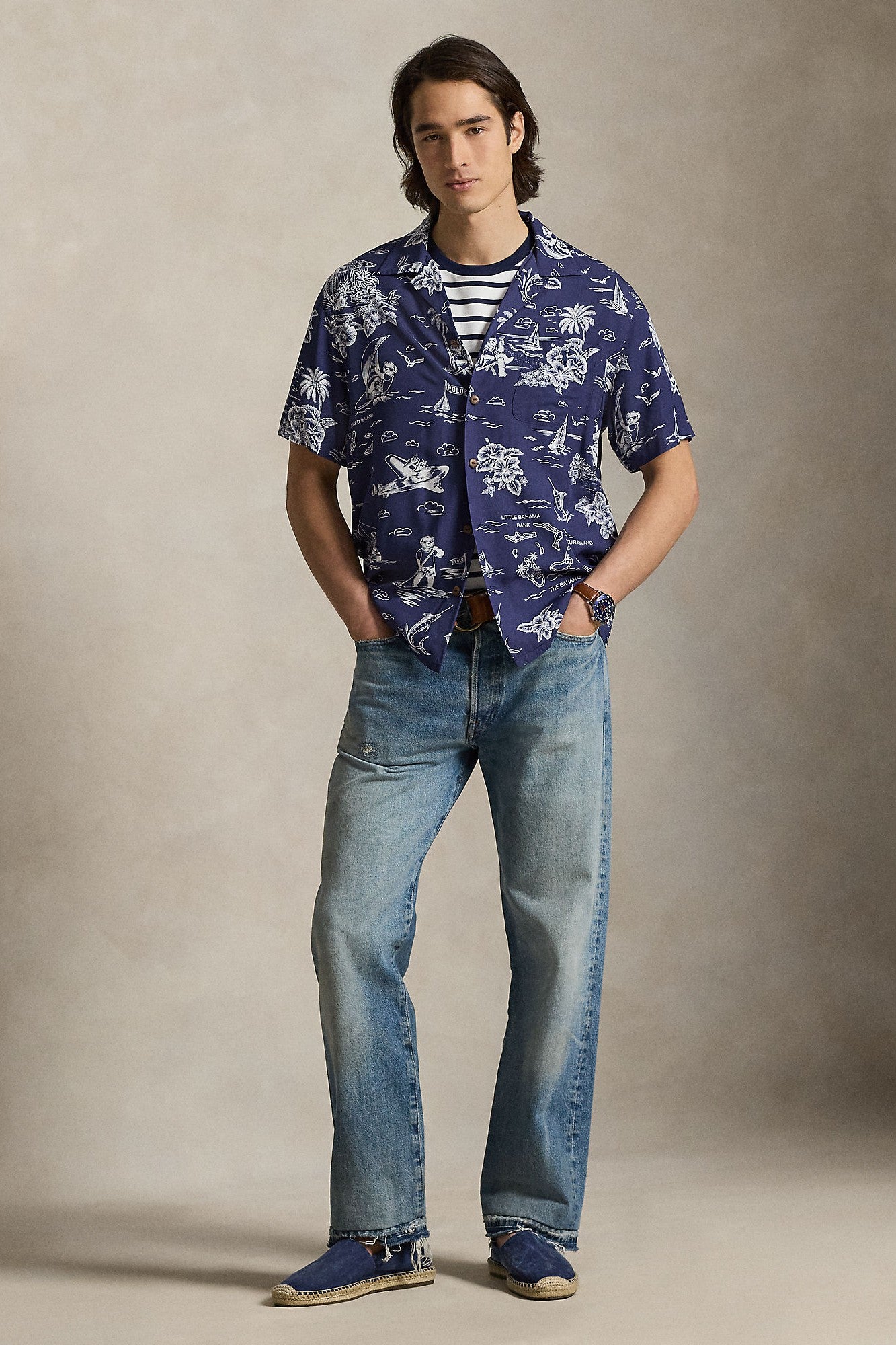 SHORT SLEEVE PLAINWEAVE CAMP SHIRT - Short Sleeve Shirts - Novaman