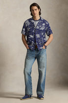 SHORT SLEEVE PLAINWEAVE CAMP SHIRT - Short Sleeve Shirts - Novaman