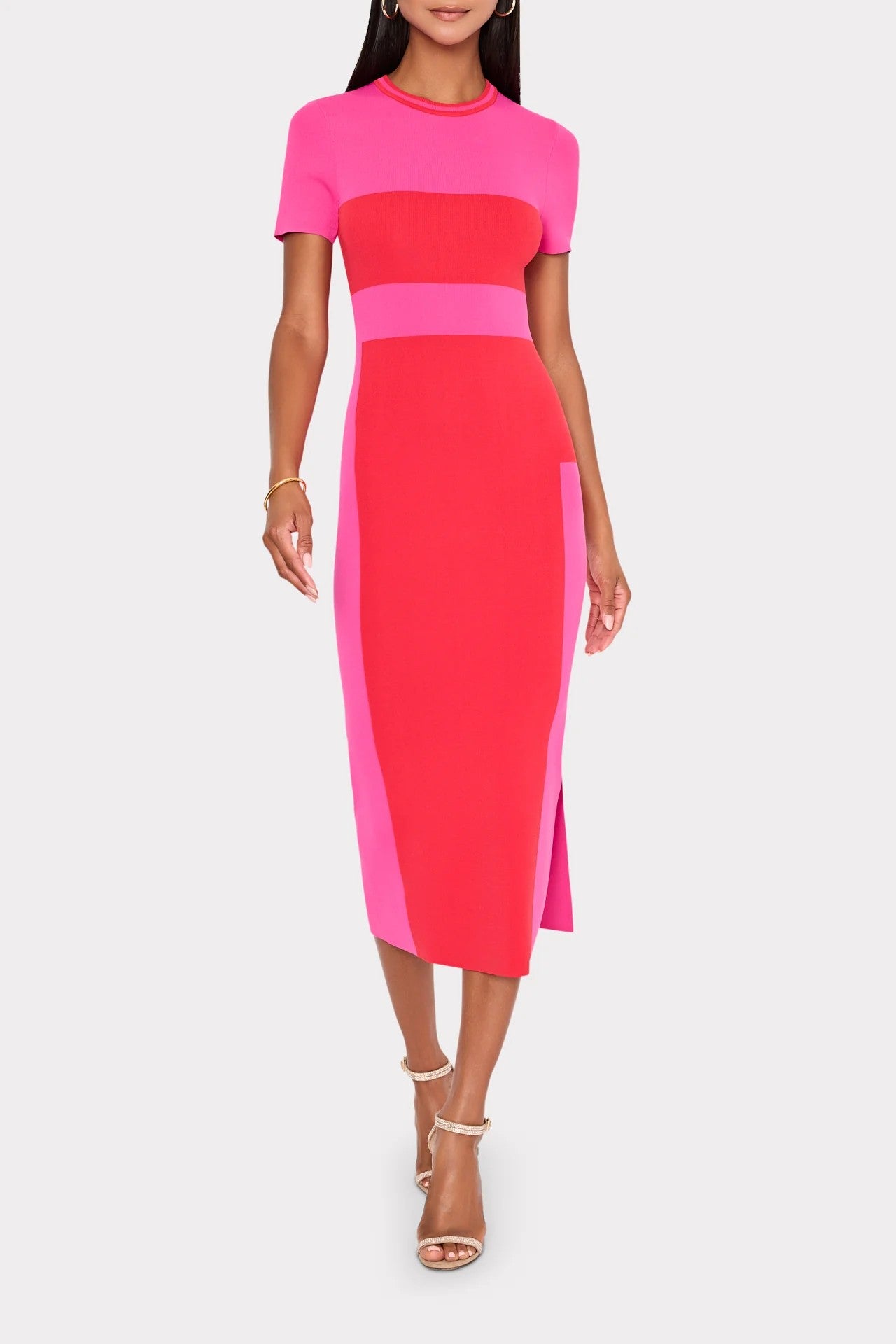 SHOHONA SS COLORBLOCKED KNIT DRESS - Dresses - Sassanova