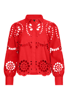 EMMIE EYELET TOP - Blouses - Sassanova