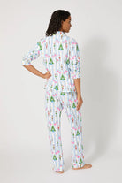 SUGAR PLUM STRIPE LS PAJAMA SET - Sassanova