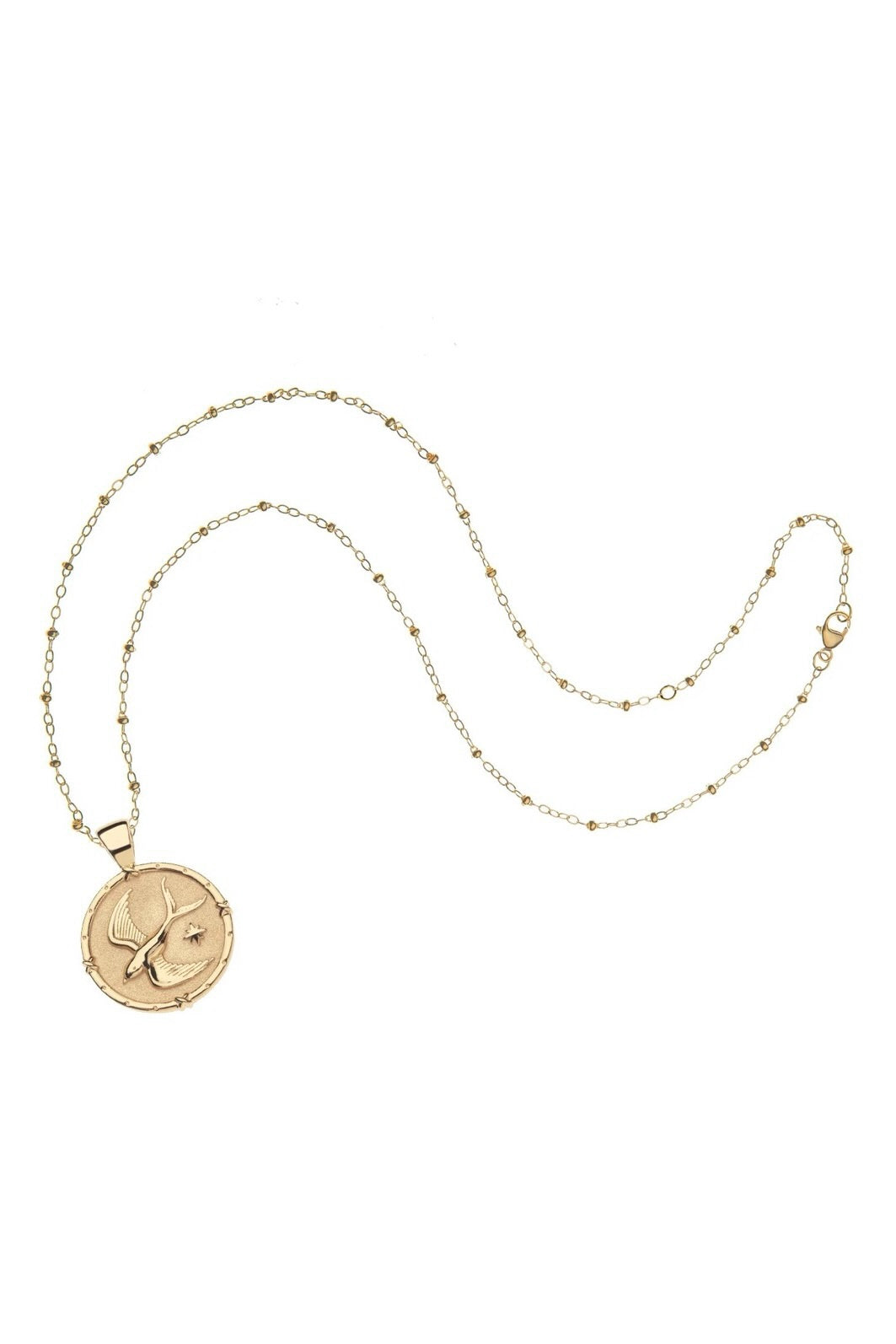 JOY SWALLOW SM PENDANT NECKLACE- SATELLITE CHAIN
sassanova