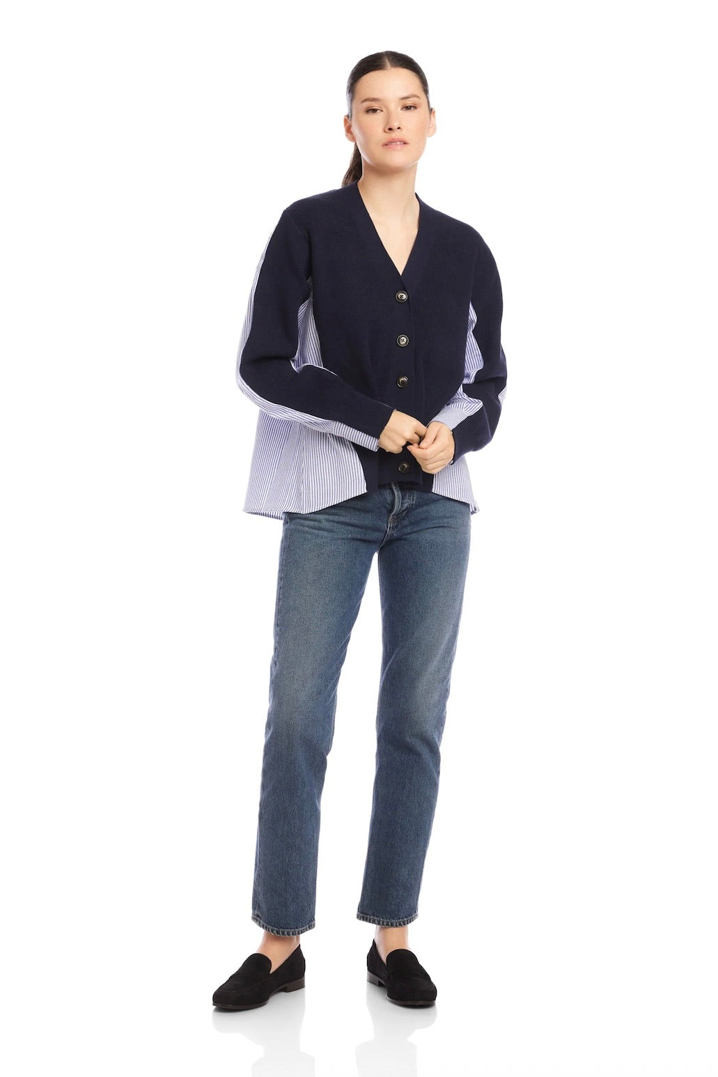 CELINE MIXED MEDIA CARDIGAN
sassanova