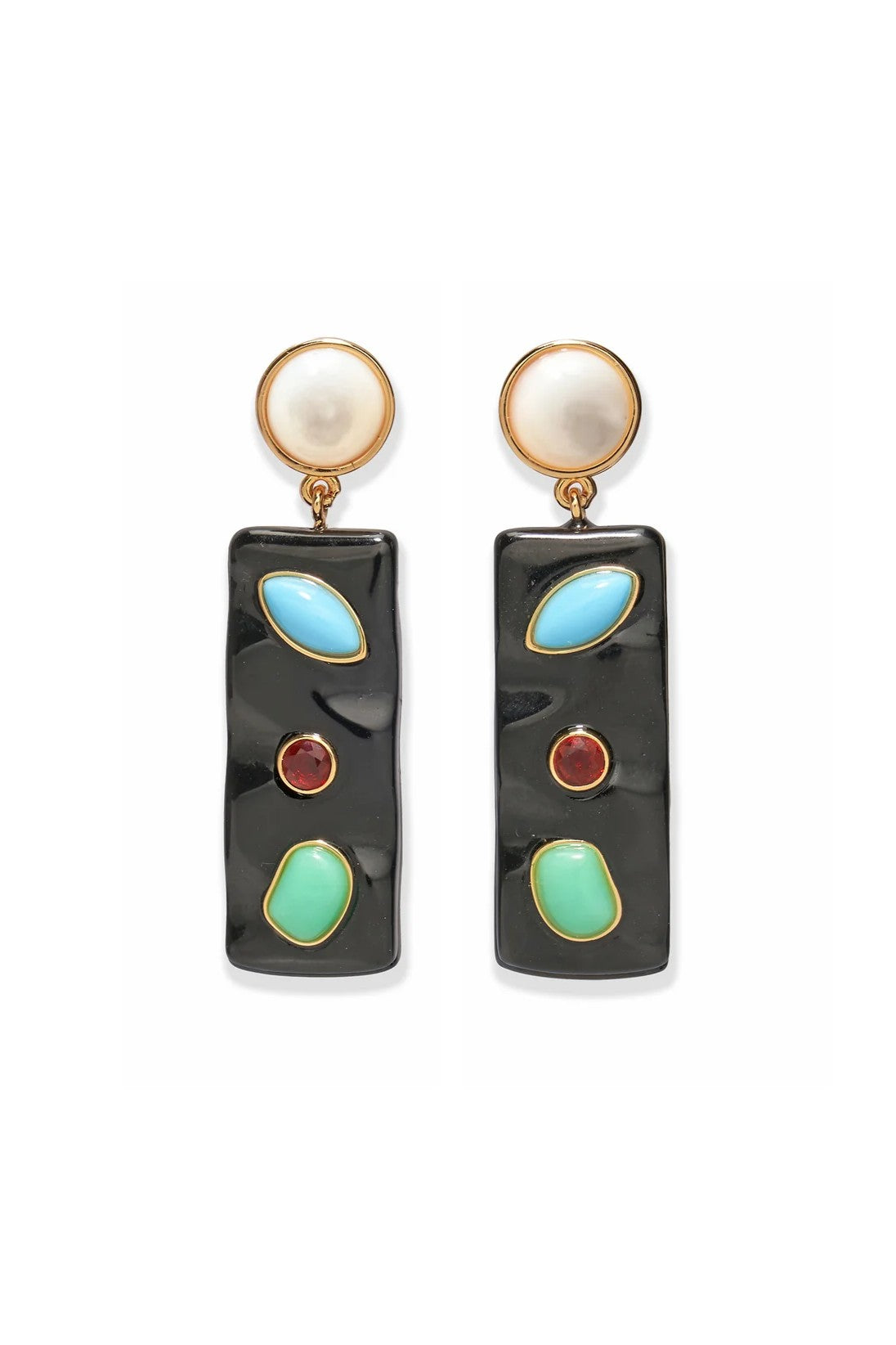 TESSERA EARRINGS- MULTI - sassanova