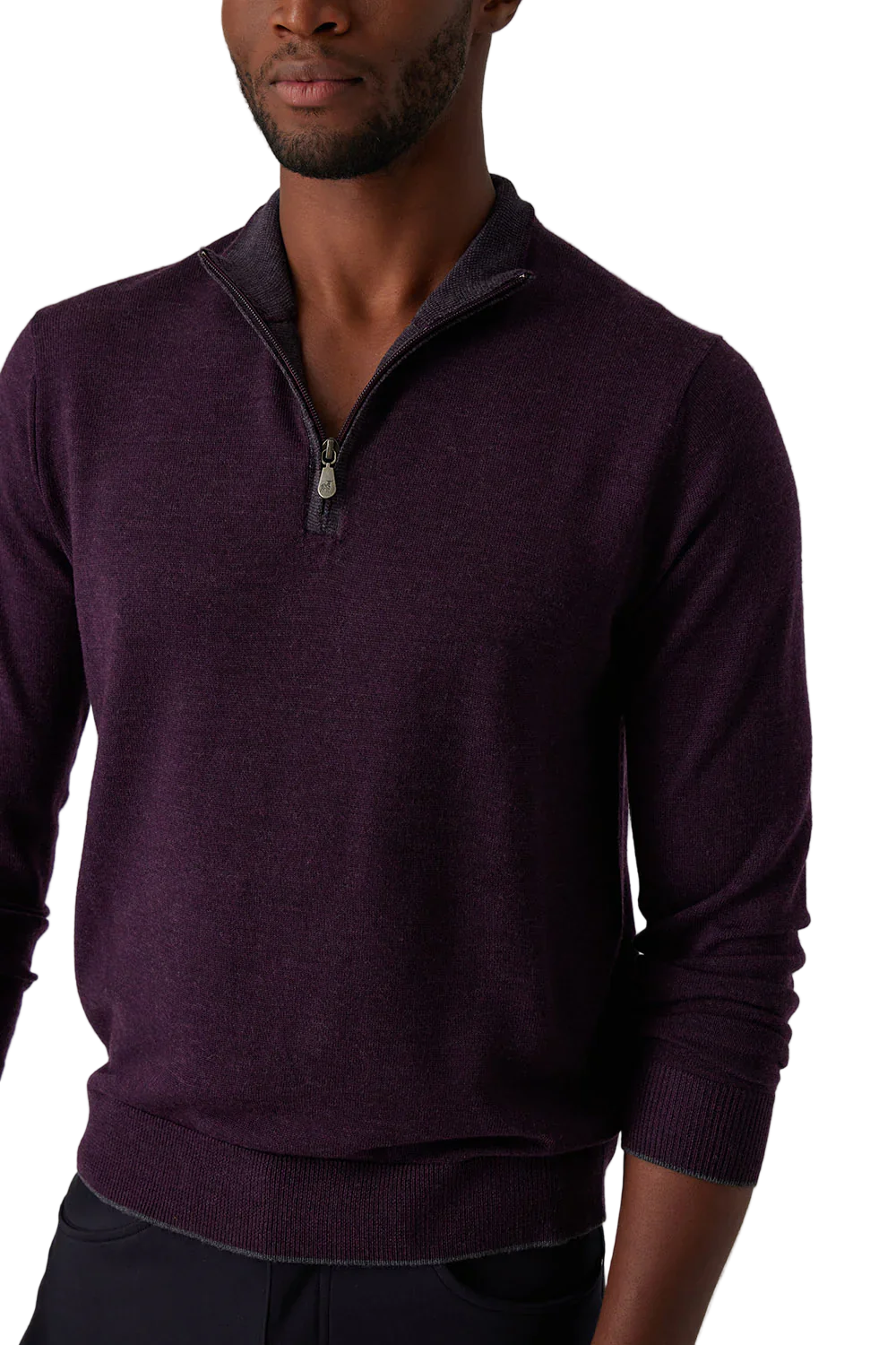 CLASSIC ZIP MOCK WNB- Sweaters - novaman