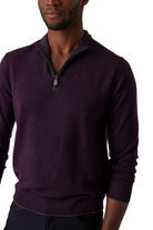 CLASSIC ZIP MOCK WNB- Sweaters - novaman