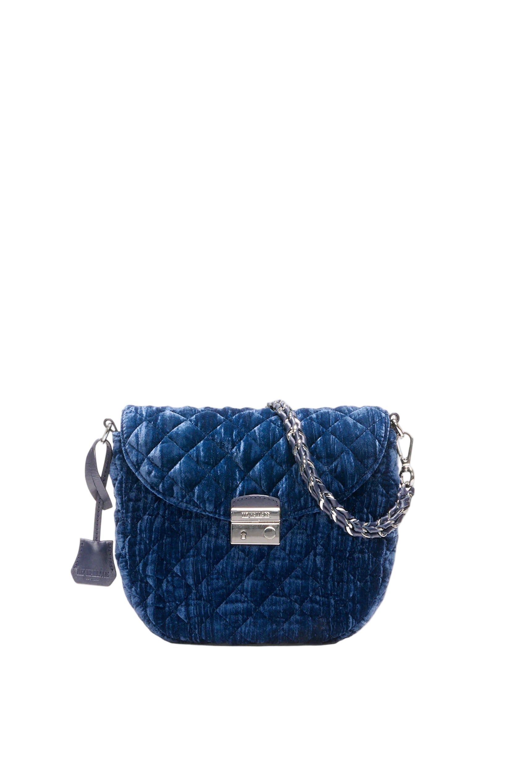 CROSBY VELVET LOCK SADDLE - Handbags - Sassanova