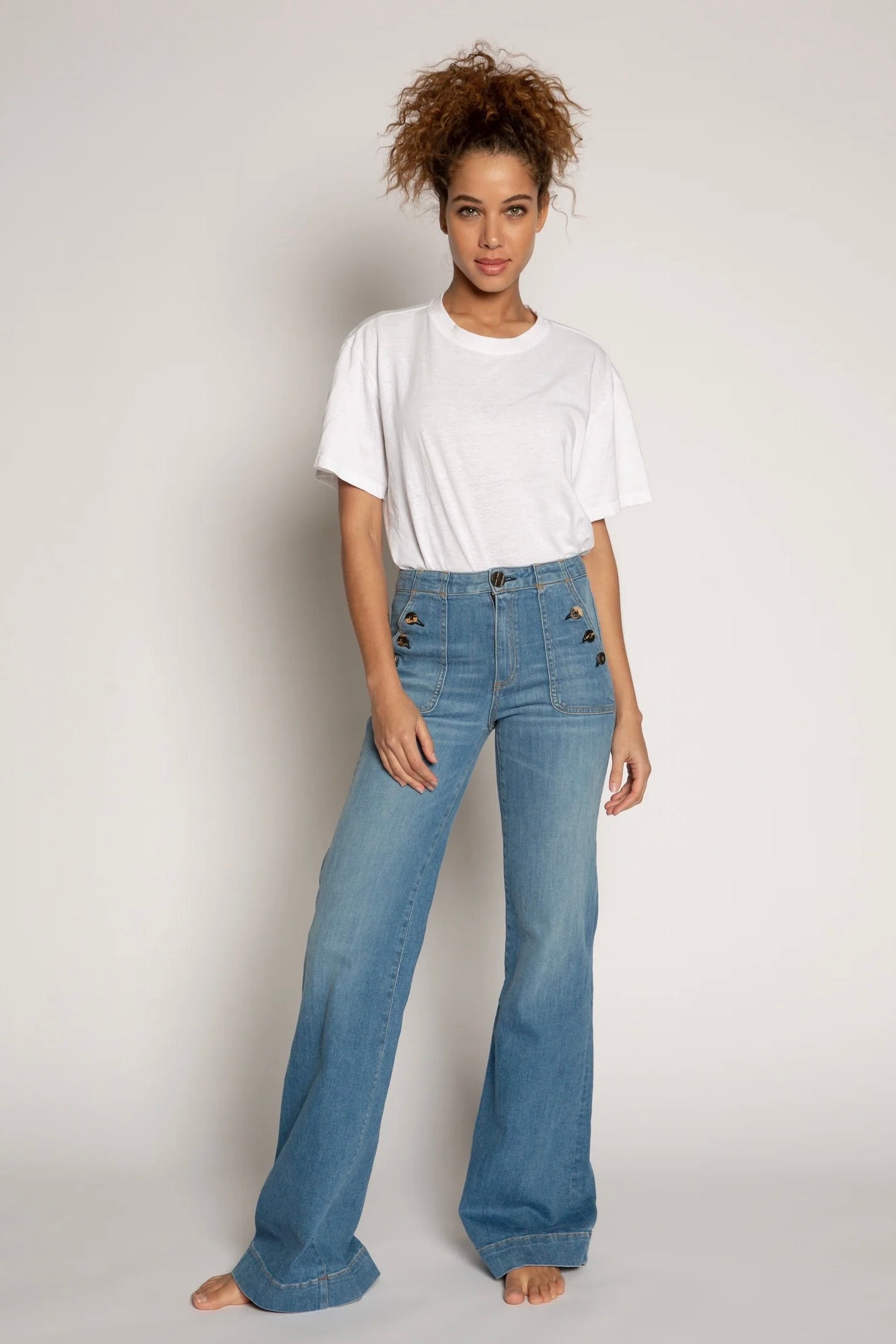 BRICK HOUSE WIDE LEG DYNOMITE - Jeans - Sassanova