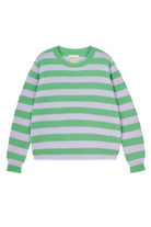 STRIPE DISTRESSED CREW - Sweaters - Sassanova
