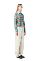 cropped stripe sweater-sassanova