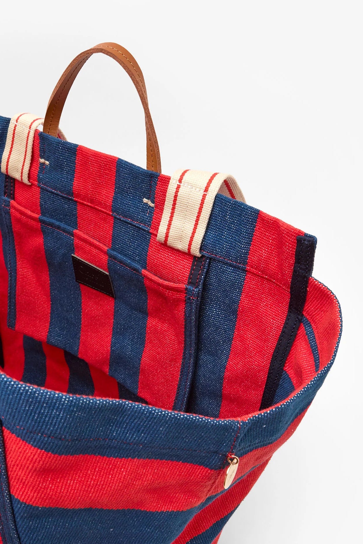 BEACH TOTE CANVAS STRIPE - Handbags - Sassanova