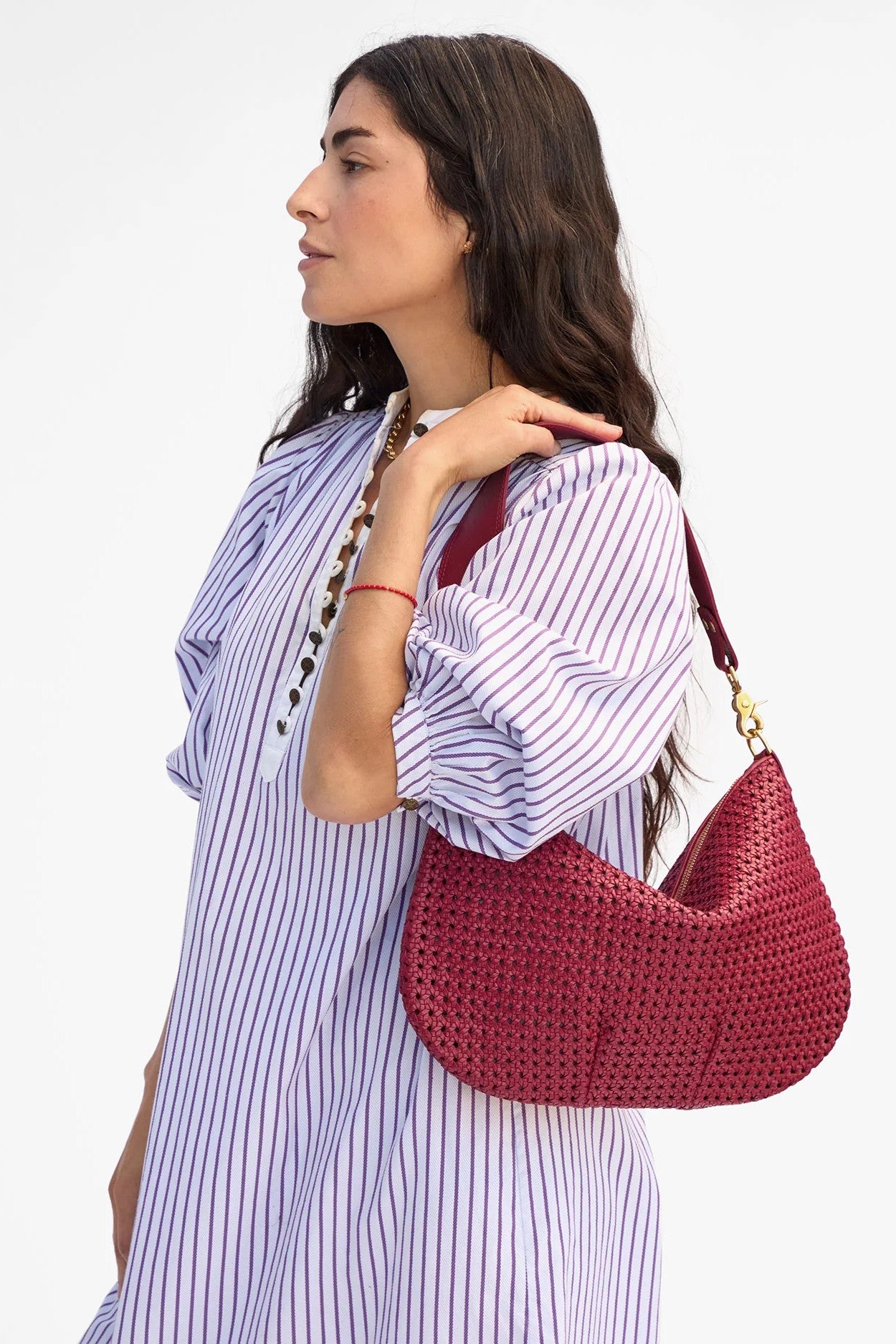 MOYEN MESSENGER RATTAN - Handbags - Sassanova