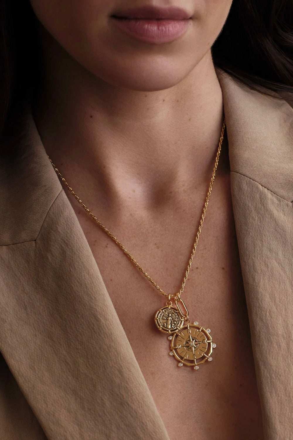 TESSA COIN NECKLACE- GLD
sassanova