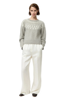 BRUSHED FAIR ISLE CREWNECK Sassanova