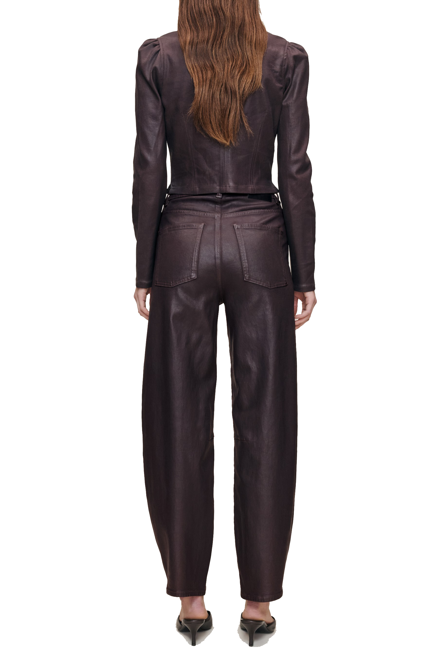 MIRO BARREL HIGH RISE COATED - Jeans - SASSANOVA