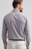 FAIRBANKS TWILL SPORT SHIRT with plaid brown and white all-over print

NOVAMAN