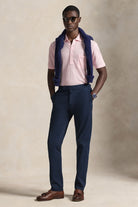 SHORT SLEEVE LINEN PIQUE POLO - Polos - Novaman