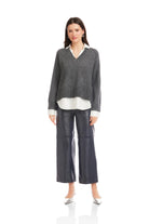 CARRIE MIXED MEDIA SWEATER - Sassanova