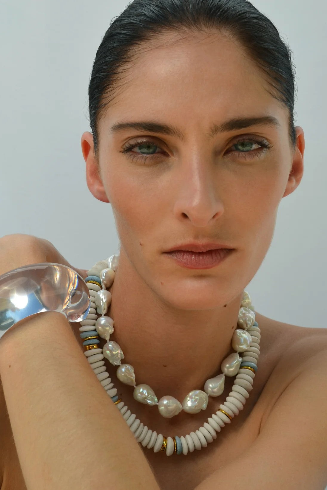 LAGUNA NECKLACE- OFF WHITE - Necklaces - Sassanova