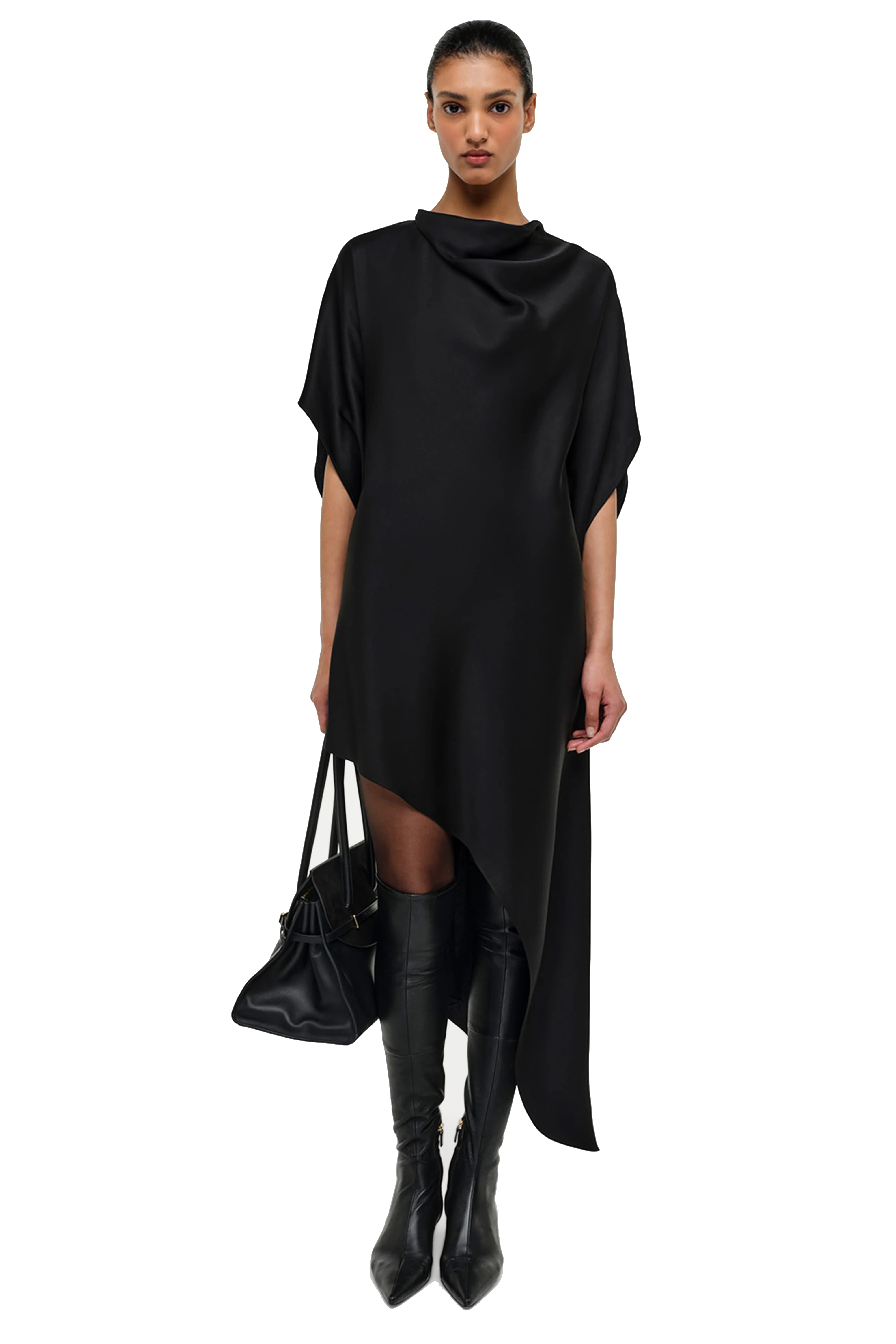 Sadia cape mini dress-sassanova