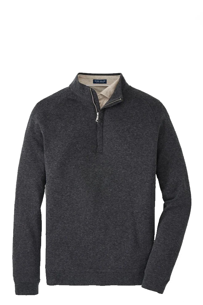 GRANT BIRDSEYE 1/4 ZIP - Sweaters -  Novaman