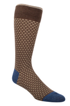 JAQUARD DOT SOCK MOCHA - Socks - Novaman