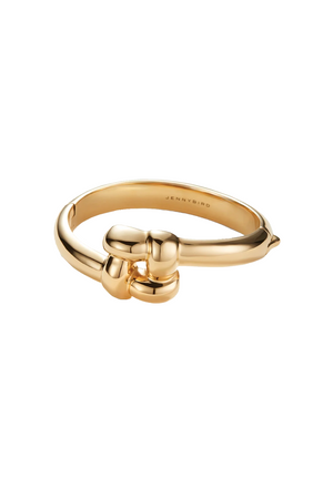 WOVEN SQUARE BANGLE- GOLD