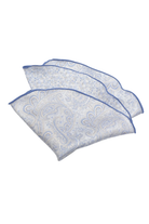 ITALIAN SILK PRINTED POCKET SQUARE SKY OS Sassanova / Novaman