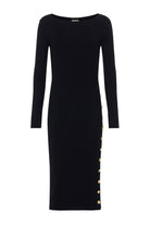 ASTRA L/S MIDI SLIT DRESS - Dresses - Sassanova