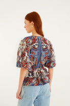 PAISLEY SCARF BLOUSE - Blouses - Sassanova