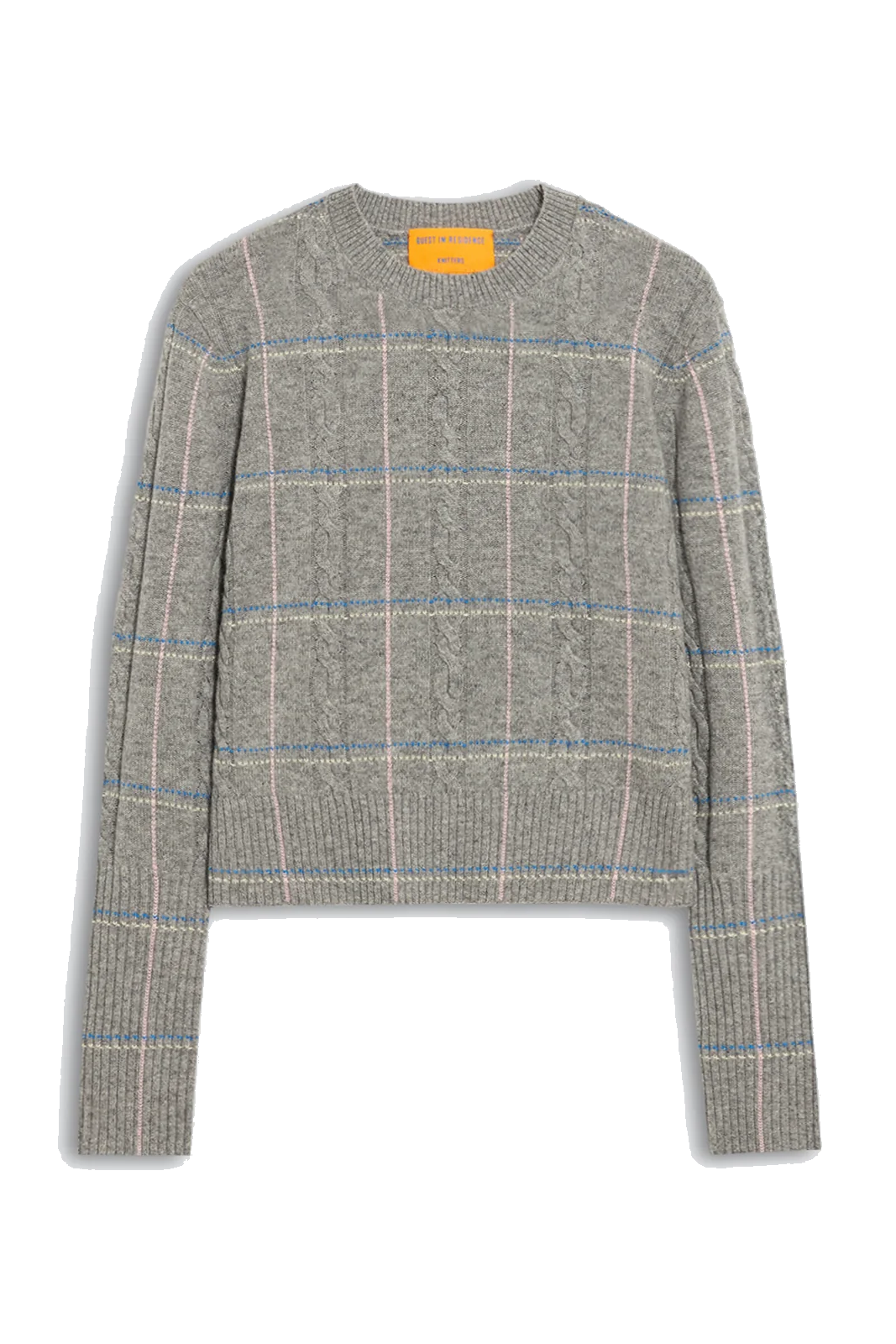 SHRUNKEN CHECK CREW - Sweaters - Sassanova