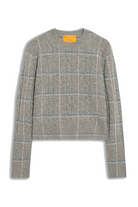 SHRUNKEN CHECK CREW - Sweaters - Sassanova