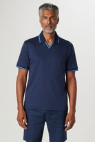 SHORT SLEEVE JOHNNY COLLAR POLO - Polos - Novaman