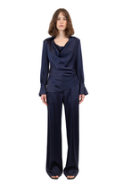 SYMONE L/S COWL NECK TOP - Blouses - Sassanova