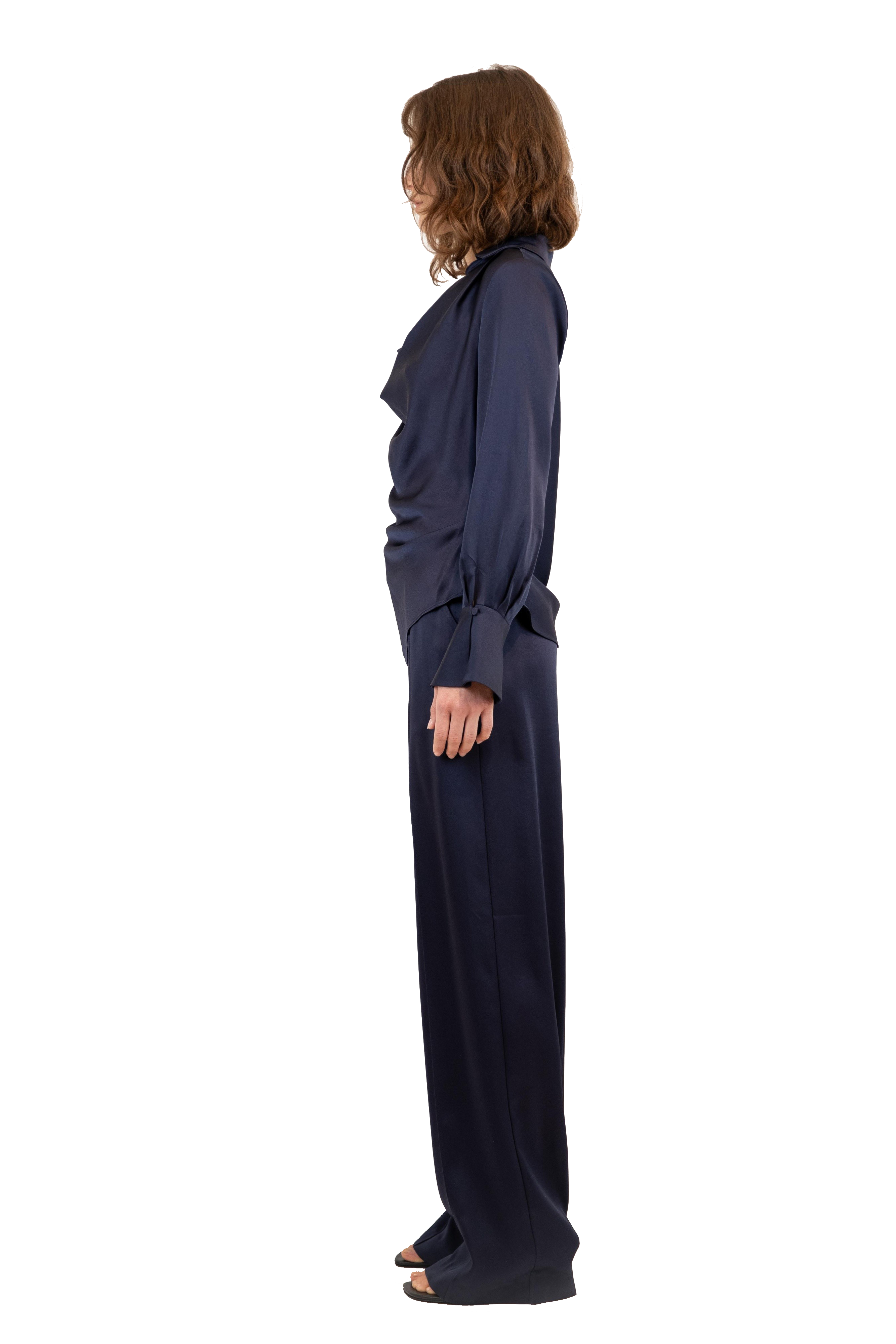 SYMONE L/S COWL NECK TOP - Blouses - Sassanova