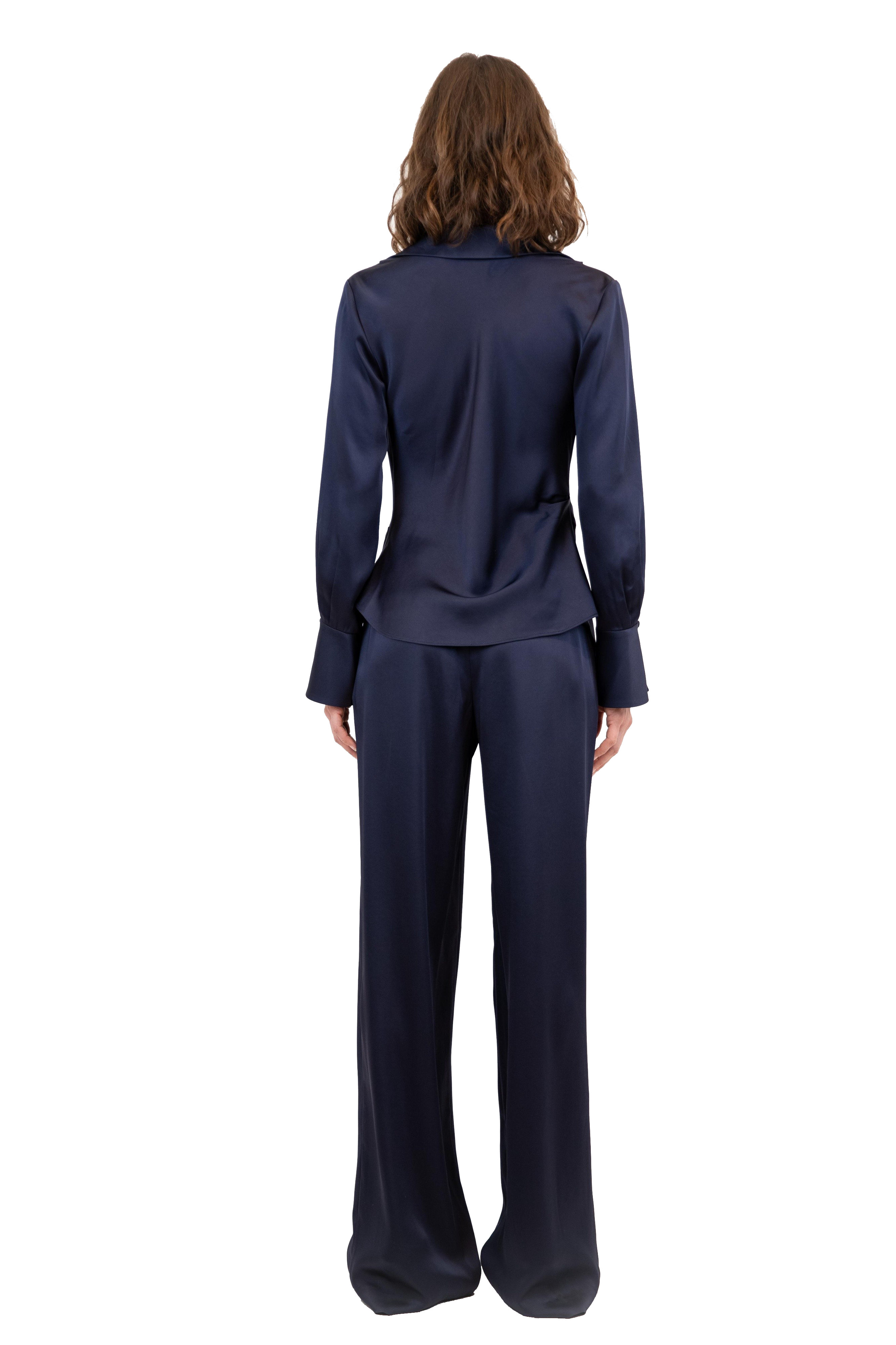 SYMONE L/S COWL NECK TOP - Blouses - Sassanova