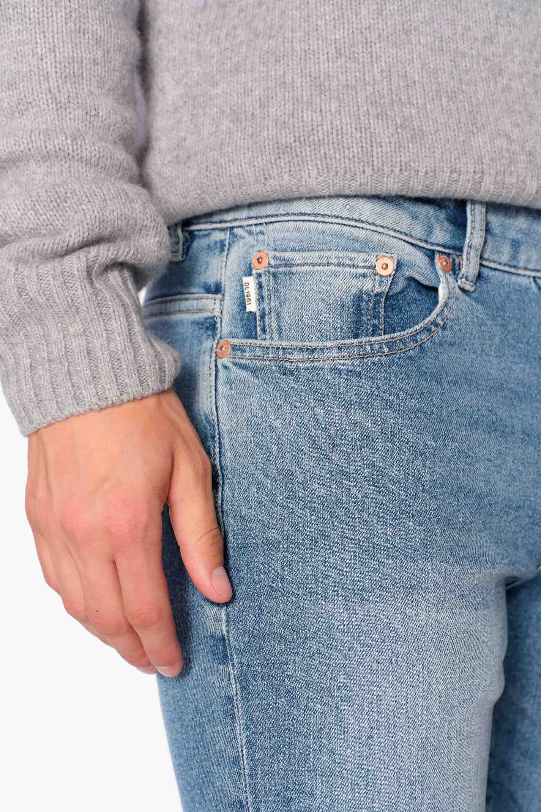 NICK SLIM DENIM AGED MID - Jeans - Novaman