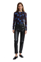 YANA PRINTED MESH LS TEE - T-shirts - Sassanova