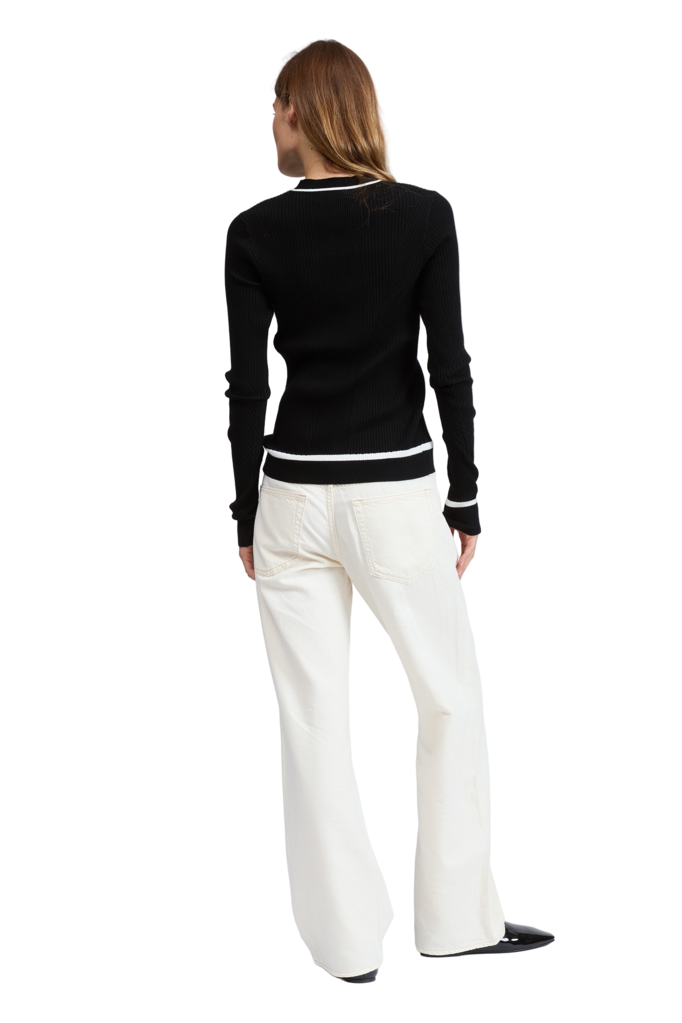 KASSY RIB HENLEY - Sweaters - Sassanova