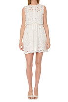 NICOLETTE SLEEVELESS FLORAL EYELET DRESS - Dresses - Sassanova