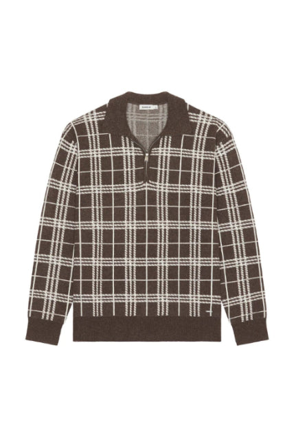 KLAUS LONG SLEEVE ZIP POLO - Sweaters - Novaman