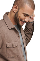 CROWN SWEATER FLEECE SHIRT JACKET - novaman