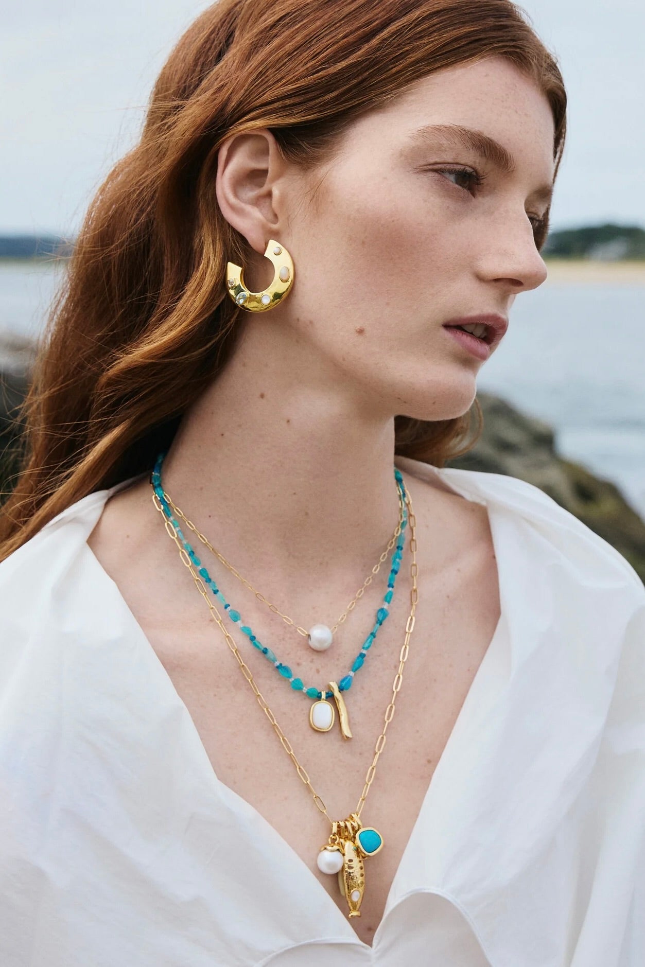 SARDINIA CHARM NECKLACE- GLD/MULTI
sassanova